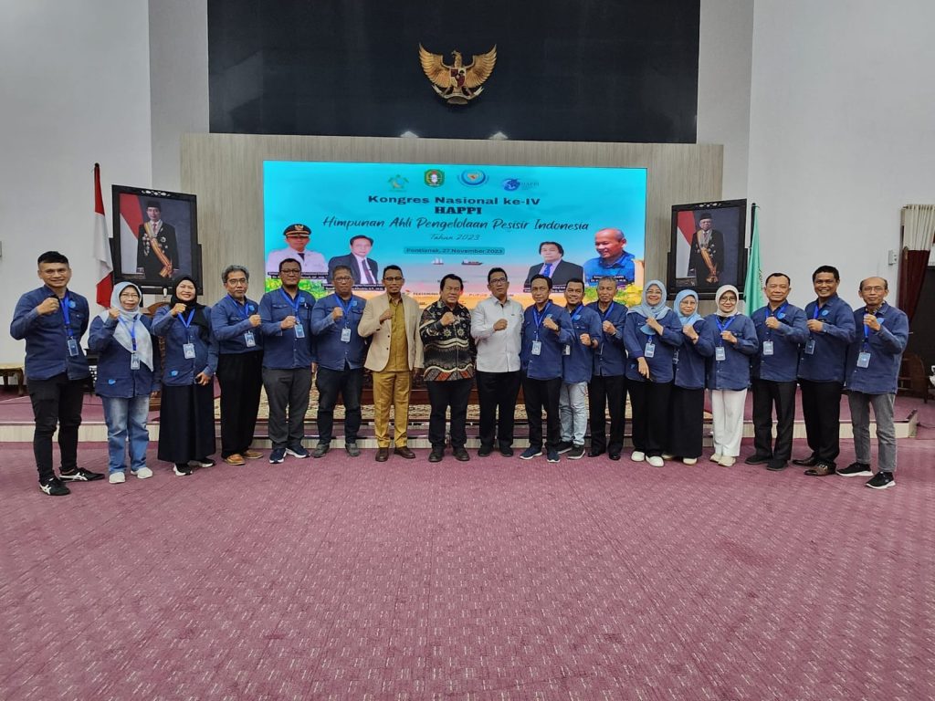 Dr Muh Rasman Manafi Pimpin Himpunan Ahli Pengelolaan Pesisir Indonesia Setelah Terpilih Secara Aklamasi Pada Kongres Nasional HAPPI di Pontianak
