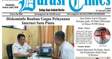 cover, Koran Online Durasi Times, Edisi 12 Januari 2024