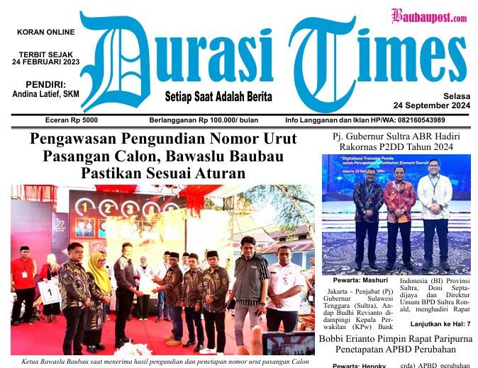 Koran Online Durasi Times Edisi 24 September 2024