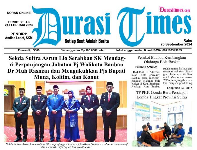 Koran Online Durasi Times Edisi 25 September 2024