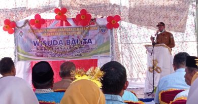 16 Balita Ikut Proyek Percontohan Wisuda Balita Posyandu Desa Bangun di Buton Selatan