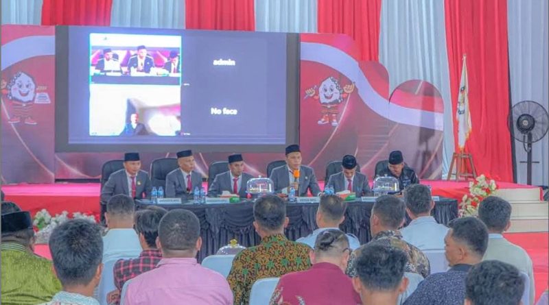 KPU Buteng Tetapkan Azhari dan Adam Basan Sebagai Bupati dan Wakil Bupati Terpilih Periode 2025-2030, Azhari Beri Sambutan Lewat Zoom