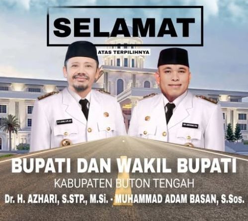 Ini Alasan MK Tolak Gugatan Pilkada Buton Tengah, SAMA AZAN Bupati Buteng 2025-2030, La Andi Legowo, KPUD Besok Lakukan Pleno Penetapan Calon Terpilih