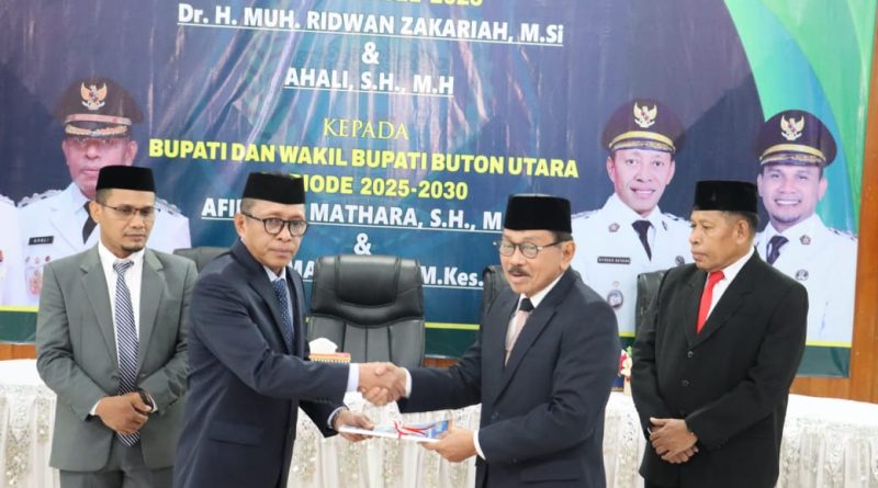 Serah Terima Jabatan, Afirudin Mathara Komitmen Lanjutkan Pembangunan