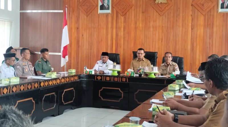 Wakil Bupati Butur Rahman Perdana Pimpin Rapat Pembentukan Panitia Safari Ramadan 1446 H