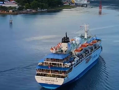 KM. Tilongkabila Tabrak Dangkalan Selat Baruta Buton, `1308 Penumopang Aman