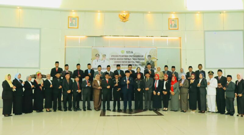 Ini Dia Nama 25 Pejabat Pemkot Baubau Yang Dilantik Walikota HYF, 3 OPD Masih Kosong