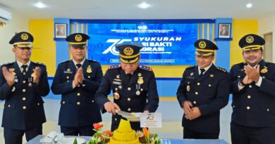 Imigrasi Baubau Teguhkan Komitmen Dorong Pelayanan Humanis dan Profesional Serta Momentum Evaluasi Kinerja di Hari Bakti ke-76