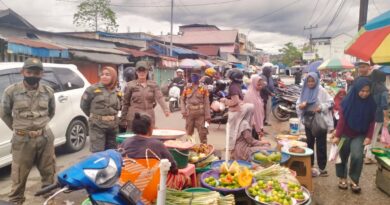 Satpol PP Baubau Perketat Penertiban PKL di Pasar Karya Nugraha Selama Ramadan 1447 H