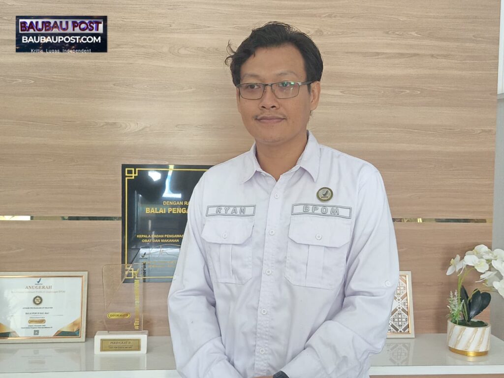 Ryanperi Kusuma, S.Farm., Apt. BPOM Baubau Awasi Ketat Peredaran Pangan Selama Ramadan hingga Lebaran 1447 H, Temukan 10 Persen Produk Tak Layak