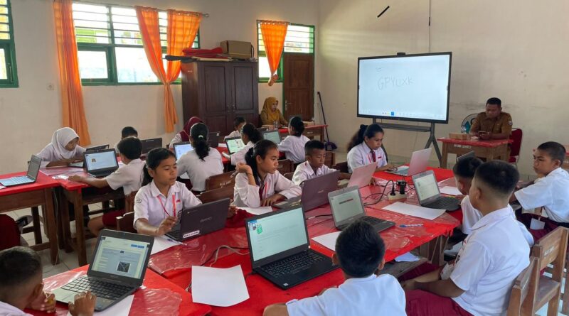 SDN 1 Masiri Buton Selatan Andalkan Chromebook dan Full Internet, 53 Siswa Ikuti Ujian TKA Dibagi Tiga Sesi