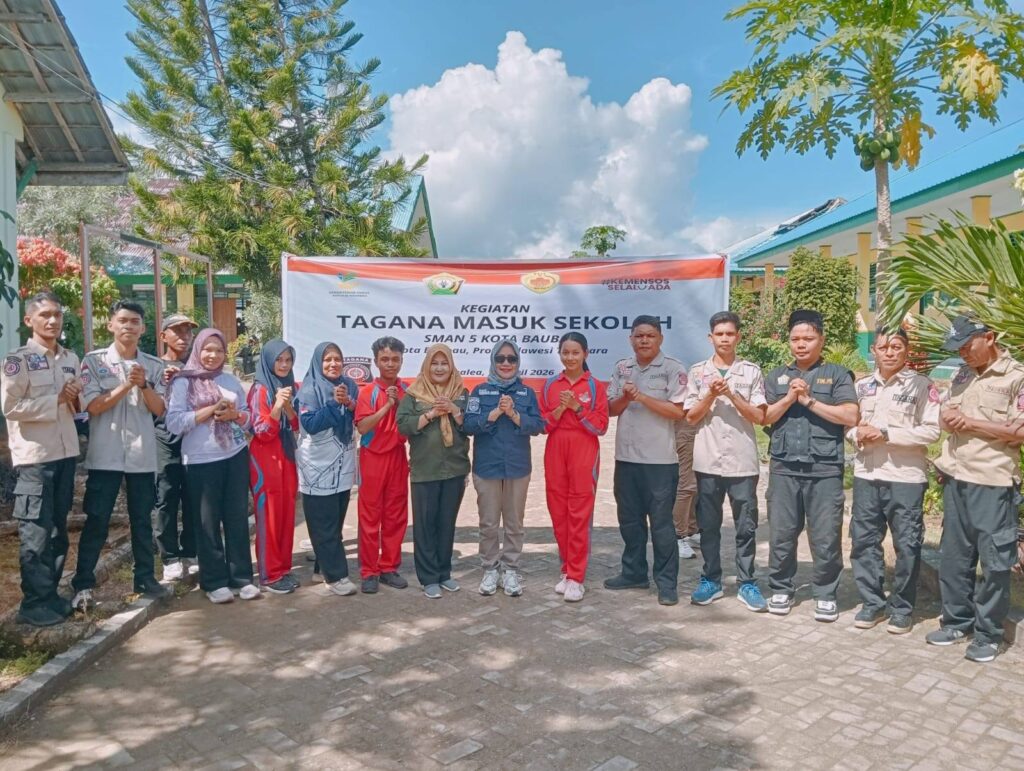 Puluhan Siswa Baubau Ikuti Program Tagana Masuk Sekolah tentang Bencana