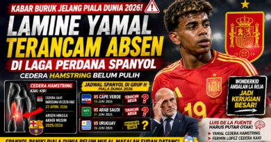 Cedera Hamstring Belum Pulih, Lamine Yamal Terancam Absen pada Laga Perdana Timnas Spanyol di Piala Dunia 2026