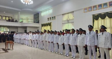 78 Pejabat Baubau Resmi Dilantik Wali Kota Baubau HYF, WFH Tak Jadi Alasan Tetap Tekankan Kinerja ASN