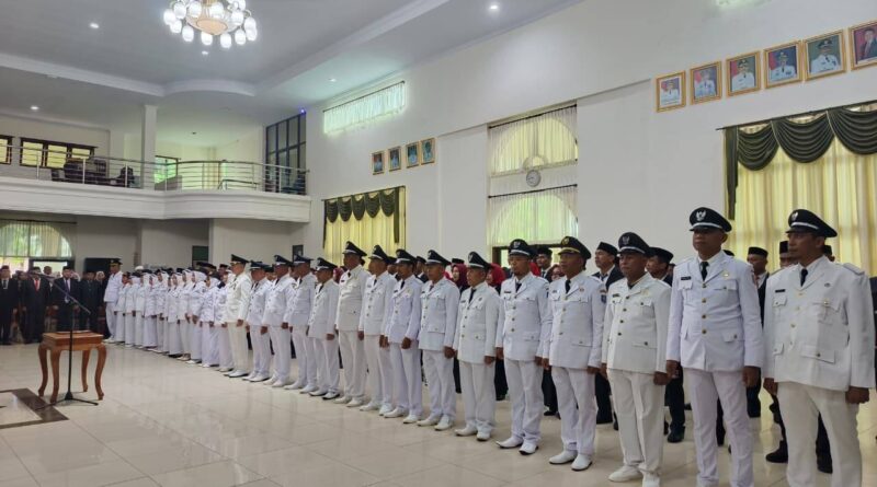 78 Pejabat Baubau Resmi Dilantik Wali Kota Baubau HYF, WFH Tak Jadi Alasan Tetap Tekankan Kinerja ASN
