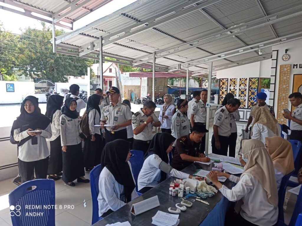 445 WBP dan Pegawai Lapas Baubau Ikuti Skrining Kesehatan Massal Untuk Cegah Penyakit Menular
