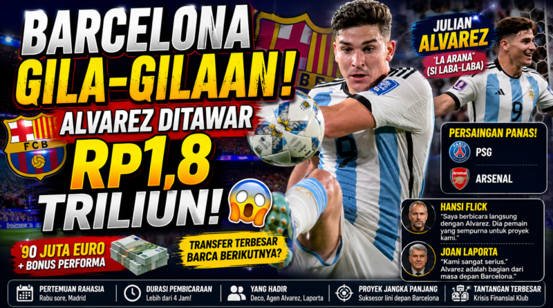 Barcelona Intensif Kejar Julian Alvarez dari Atletico Madrid Tawarkan Rp1,8 Triliun Barcelona Intensif Kejar Julian Alvarez dari Atletico Madrid Tawarkan Rp1,8 Triliun