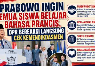 DPR Pertanyakan Wacana Bahasa Prancis di Sekolah yang Diusulkan Prabowo