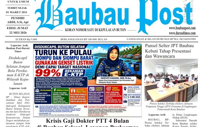Koran Online Baubau Post Edisi 22 Mei 2026