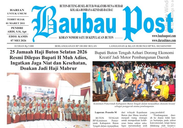 Koran Online Baubau Post Edisi 07 Mei 2026