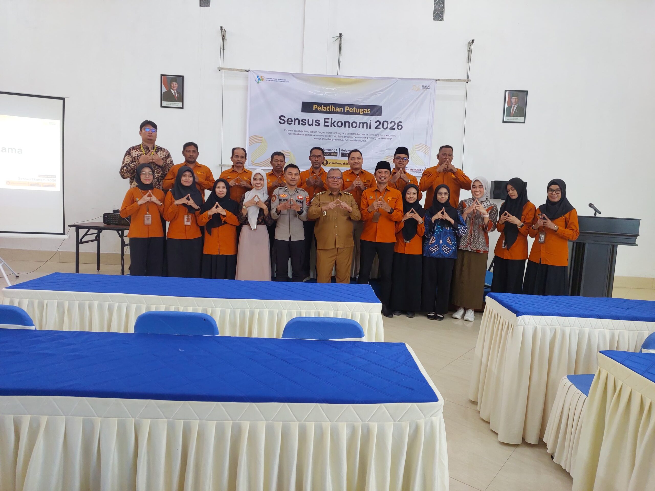Bupati Buton Selatan H Muh Adios Resmi Buka Pelatihan Petugas Sensus Ekonomi 2026 Libatkan 85 Orang, Hasil Sensus Ekonomi 2026 Jadi Dasar Kebijakan Pembangunan Daerah