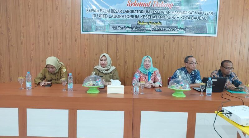 Kepala BB Labkesmas Makassar Doktor Irene Kunjungi Labkesda Baubau, Perkuat Pembinaan dan Peningkatan Mutu Laboratorium