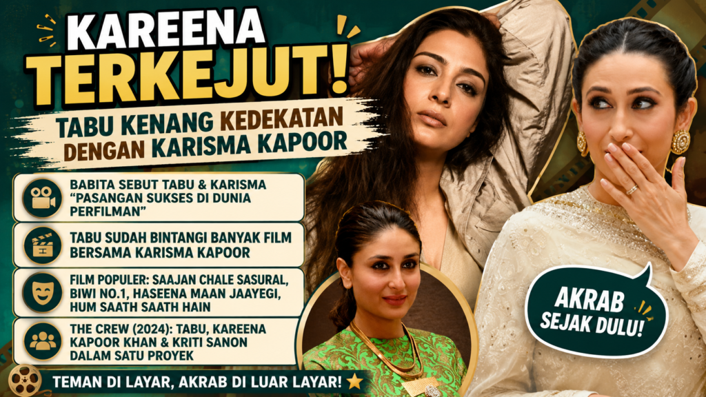 Tabu Kenang Karisma Kapoor, Babita Sebut Mereka Duet Sukses Bollywood 2 Tabu Kenang Karisma Kapoor, Babita Sebut Mereka Duet Sukses Bollywood