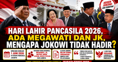 Prabowo Pimpin Upacara Harla Pancasila 2026, Jokowi Tidak Tampak di Gedung Pancasila, Megawati dan JK Hadir
