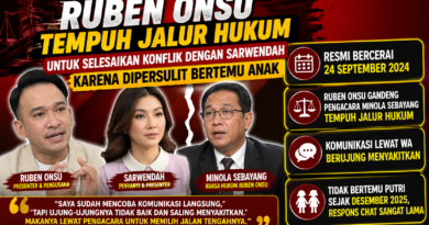 Ruben Onsu Tempuh Jalur Hukum untuk Selesaikan Konflik Pascacerai Dua tahun Dengan Sarwendah