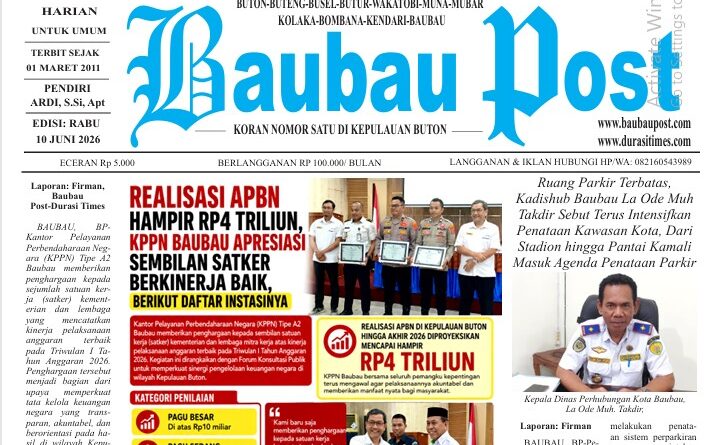 Koran Online Baubau Post Edisi 10 Juni 2026