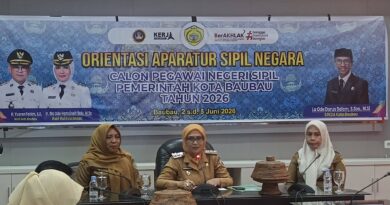 Wawali Baubau Wa Ode Hamsinah Minta Tujuh CPNS Yang Ikut Orientasi Utamakan Kepentingan Daerah dan Bangsa