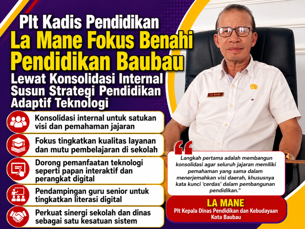 Plt Kadis Pendidikan La Mane Fokus Benahi Pendidikan Baubau Lewat Konsolidasi Internal Susun Strategi Pendidikan Adaptif Teknologi 3 Plt Kadis Pendidikan La Mane Fokus Benahi Pendidikan Baubau Lewat Konsolidasi Internal Susun Strategi Pendidikan Adaptif Teknologi