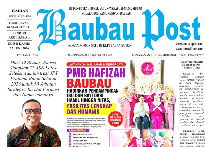 Koran Online Baubau Post Edisi 25 Juni 2026