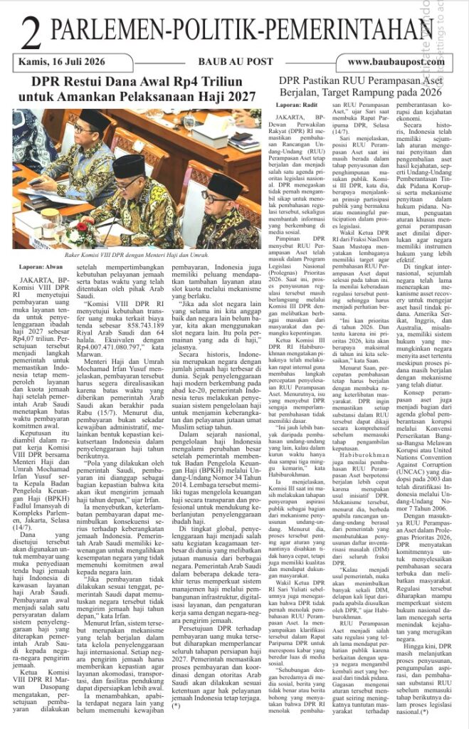 Koran Online Baubau Post Edisi 16 Juli 2026 3 02 3
