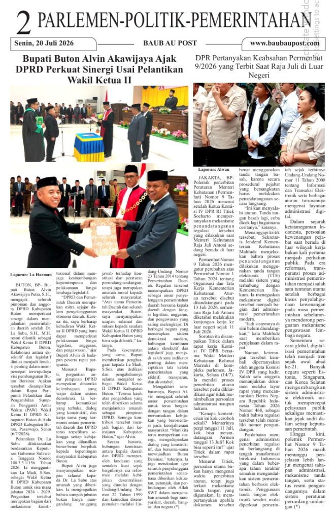 Koran Online Baubau Post Edisi 20 Juli 2026 3 02 4