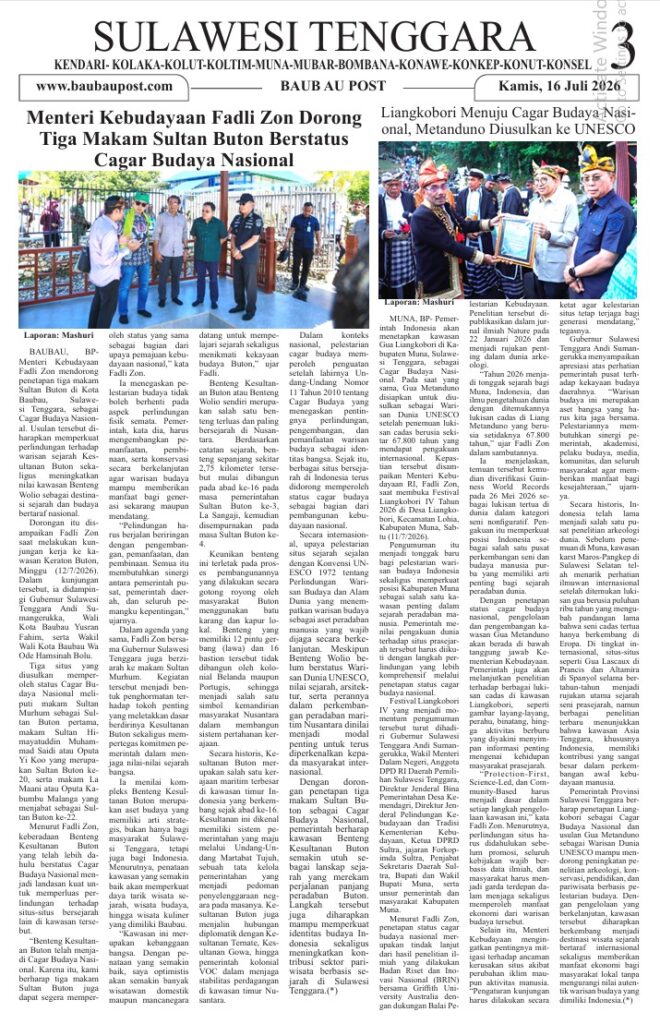 Koran Online Baubau Post Edisi 16 Juli 2026 4 03 3