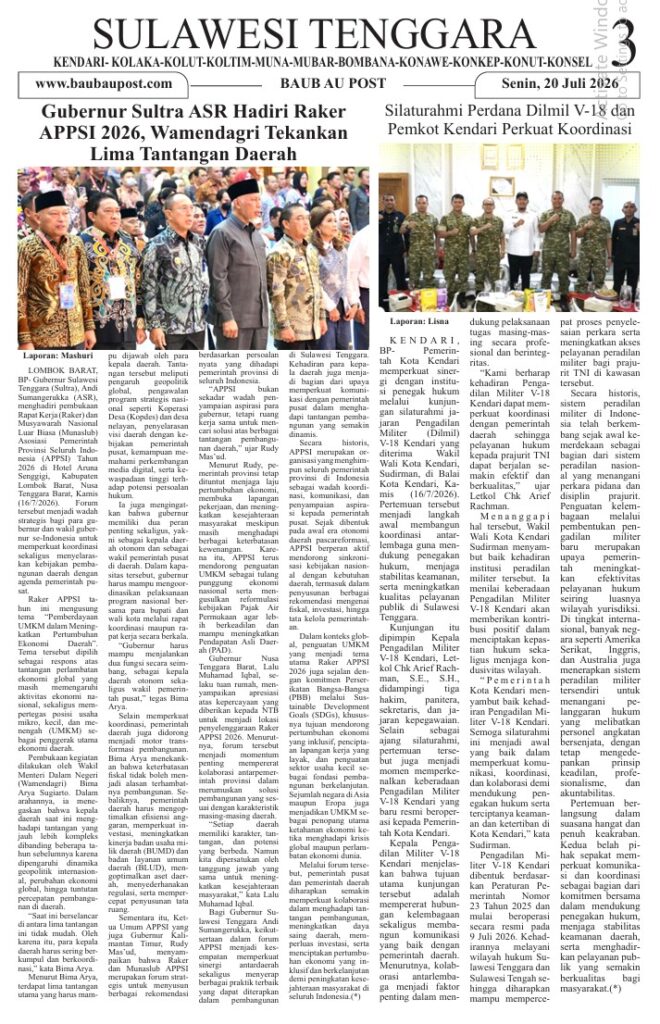 Koran Online Baubau Post Edisi 20 Juli 2026 4 03 4