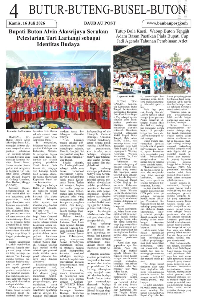 Koran Online Baubau Post Edisi 16 Juli 2026 5 04 3