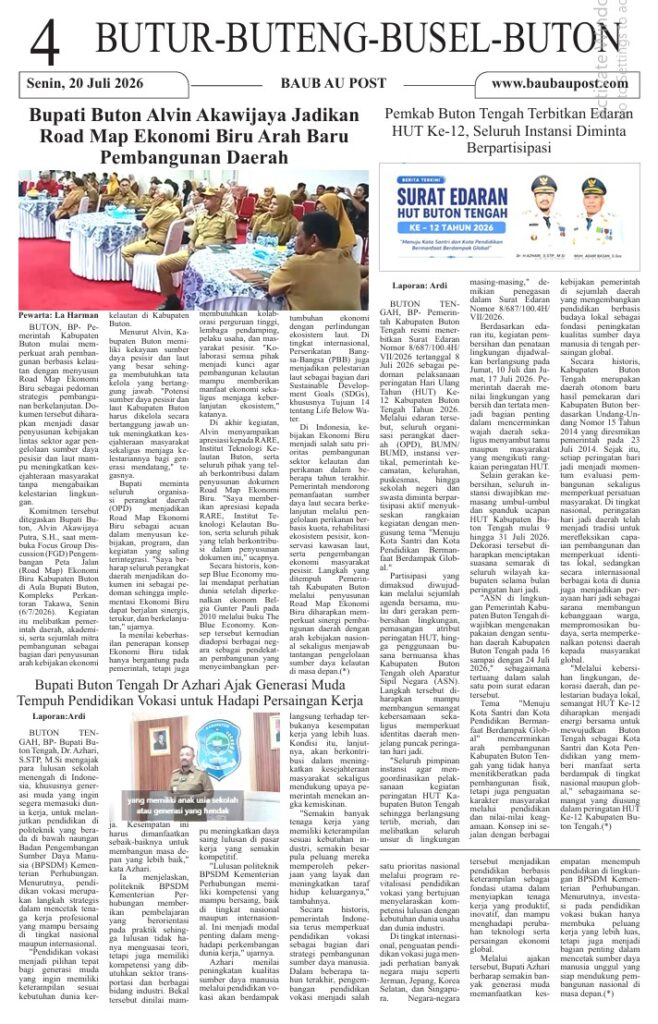 Koran Online Baubau Post Edisi 20 Juli 2026 5 04 4
