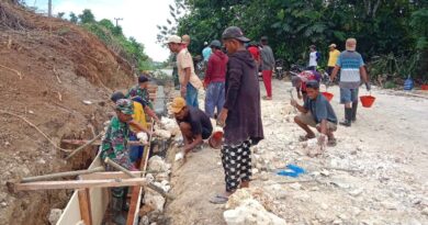 Satgas TMMD Ke-129 Targetkan Drainase Desa Ambuau Indah Segera Rampung di Buton