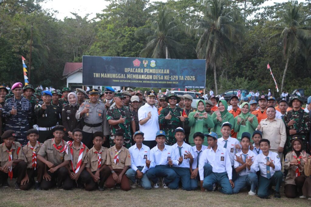 Bupati Buton Alvin Akawijaya Tegaskan TMMD ke-129 Perkuat Gotong Royong dan Infrastruktur