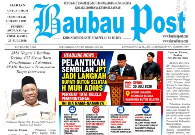 Koran Online Baubau Post Edisi 23 Juli 2026