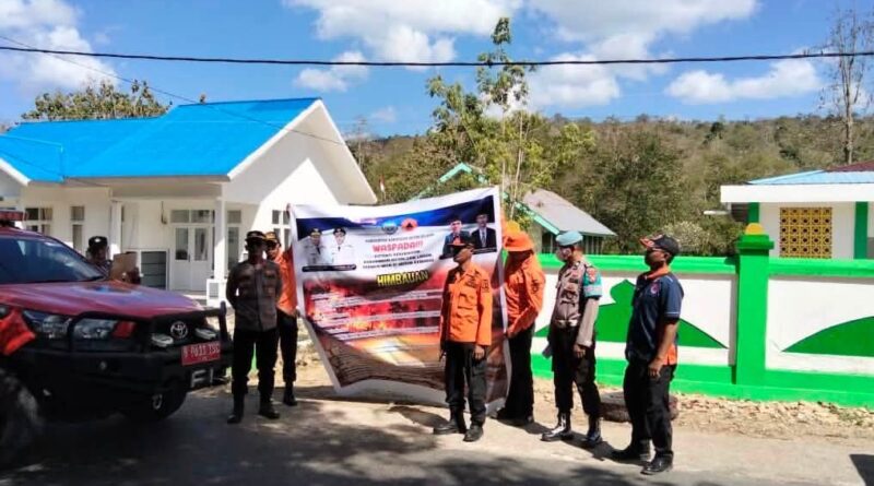 Cegah Kebakaran dan Kekeringan, BPBD Buton Selatan dan Polsek Batauga Turun Langsung Edukasi Warga dan Perkuat Pengawasan Sumber Api