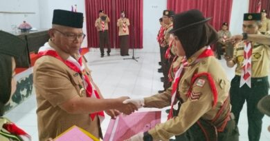 Lepas Peserta Jambore Nasional XII 2026, Bupati Buton Selatan H Muh Adios Dorong Pramuka Jadi Duta Daerah