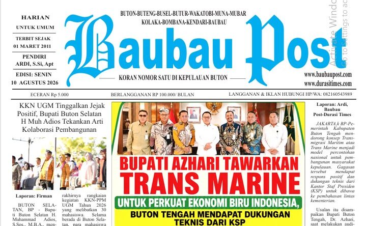 Koran Online Baubau Post Edisi 10 Agustus 2026