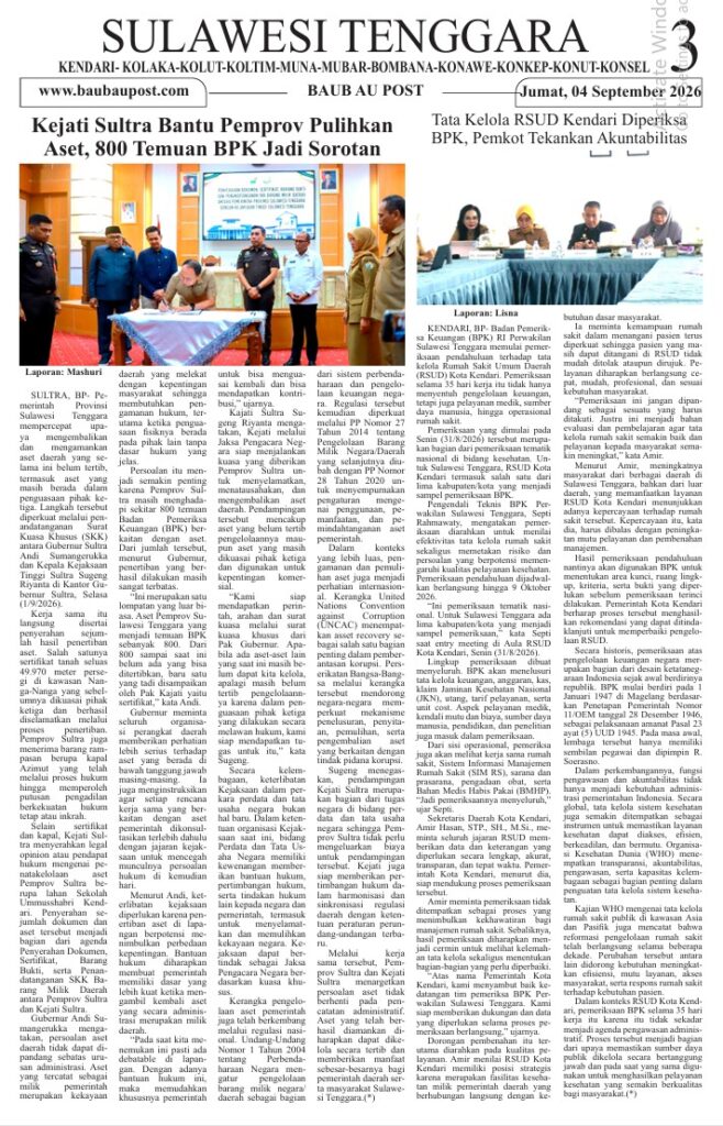 Koran Online Baubau Post Edisi 04 September 2026 4 03 2
