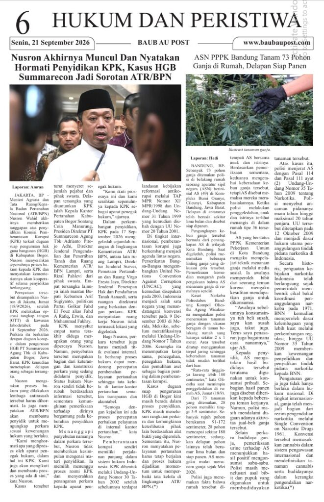 Koran Online Baubau Post Edisi 21 September 2026 7 06 4
