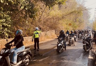 Tiga Titik Api Membara Lagi di Bukit Wantiro,Tim Gabungan Bergerak Hadapi Tebing, Polisi Imbau Warga Waspadai Musim Kemarau