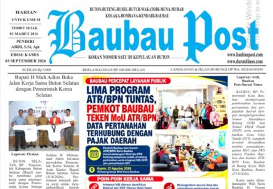 Koran Online Baubau Post Edisi 03 September 2026