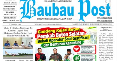 Koran Online Baubau Post Edisi 28 September 2026